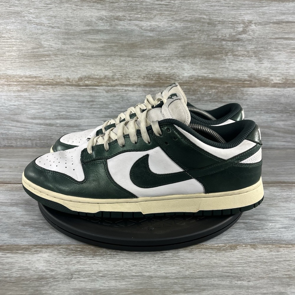 Nike Men's Dunk Low DQ8580-100 Vintage Green Low Top Sneakers Size 13.5